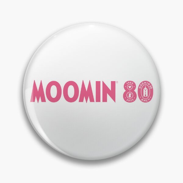 Item preview, Moomin 80th Anniversary Pink Text designed and sold by MoominStore.
