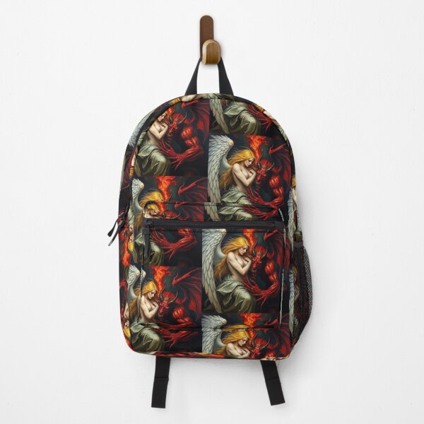 Item preview,  Angel Vs Demon Avenging protector classical inspirational artwork designed and sold by Vintage Designs +.