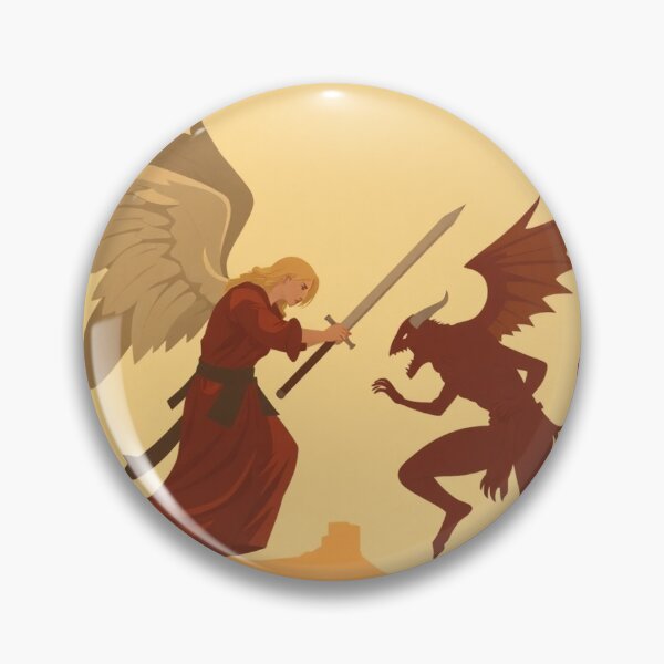 Item preview,  Angel Vs Demon Avenging protector classical inspirational artwork designed and sold by Vintage Designs +.