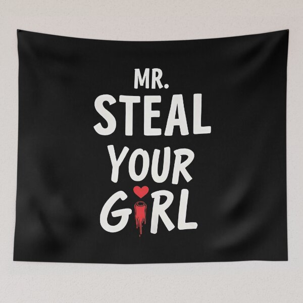 Item preview, Funn Mr Steal Your Girl Heart Valentines Day V-Day Heart Kiss Lip designed and sold by 07Art.