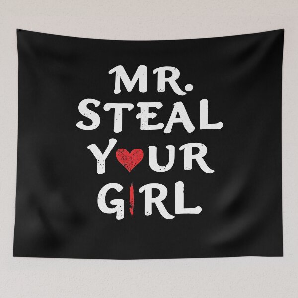 Item preview, Funny Mr Steal Your Girl Heart Valentines Day V-Day Heart Kiss Lip designed and sold by 07Art.