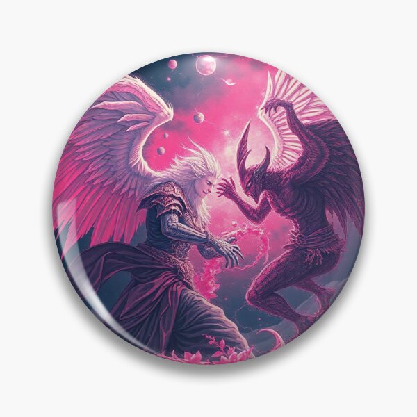 Item preview,  Angel Vs Demon Avenging protector classical inspirational artwork designed and sold by Vintage Designs +.