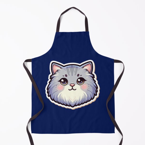 Item preview, British Longhair Cat Head designed and sold by ArtistEmbrace.