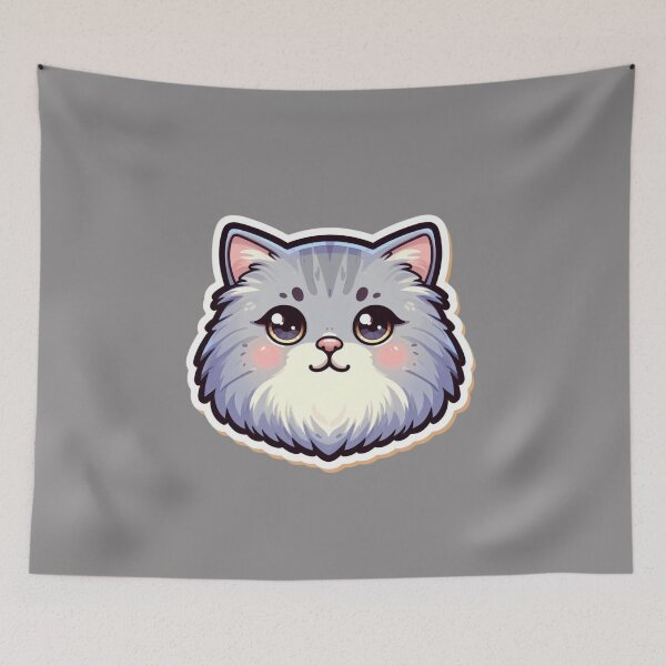 Item preview, Cabeza de gato británico de pelo largo designed and sold by ArtistEmbrace.