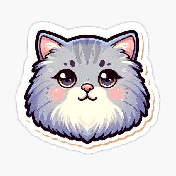 Item preview, British Longhair Cat Head  designed and sold by ArtistEmbrace.