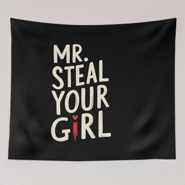 Item preview, Funny Mr Steal Your Girl Heart Valentines Day V-Day Heart Kiss Lip designed and sold by 07Art.