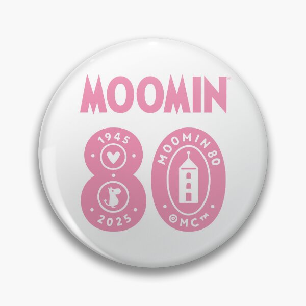 Item preview, Moomin 80th Anniversary 80 Icons Pink Text designed and sold by MoominStore.