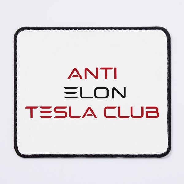 Item preview, ANTI ELON TESLA CLUB - tesla font style designed and sold by StudioArtMingle.