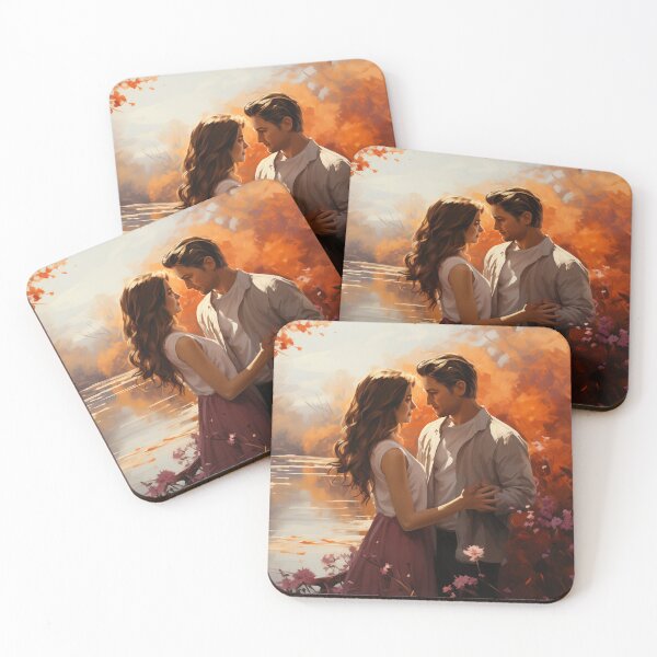 Item preview, Golden Autumn Romance by the Riverside designed and sold by ArtVibeCo.