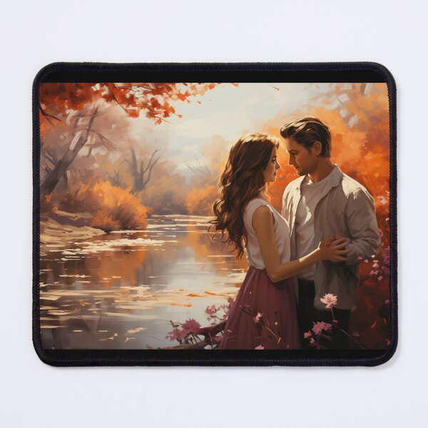 Item preview, Golden Autumn Romance by the Riverside designed and sold by ArtVibeCo.