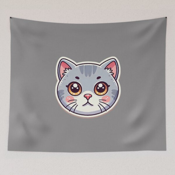 Item preview, British Shorthair Cat Head  designed and sold by ArtistEmbrace.