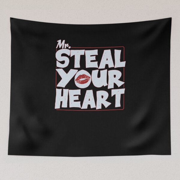 Item preview, Funny Mr Steal Your Girl Heart Valentines Day V-Day Heart Kiss Lip designed and sold by 07Art.