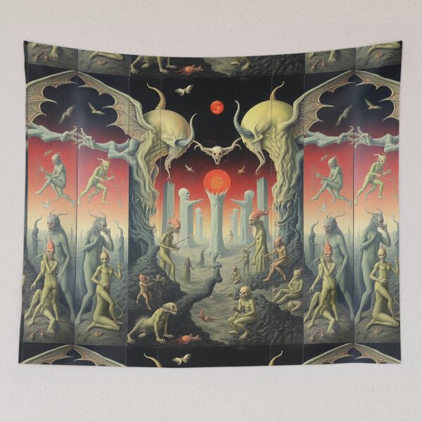 Item preview, The Descent into Hell a Hellscape classical painting  designed and sold by Vintage Designs +.