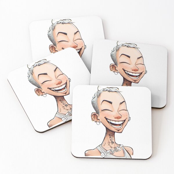 Item preview, "Optimist". happy character design. Text Version. designed and sold by Shoot-The-Moon.