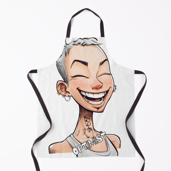 Item preview, "Optimist". happy character design. Text Version. designed and sold by Shoot-The-Moon.