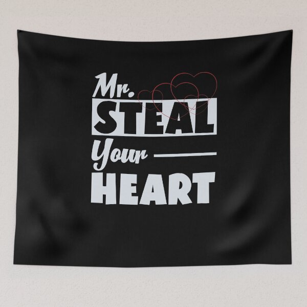 Item preview, Funny Mr Steal Your Girl Heart Valentines Day V-Day Heart Kiss Lip designed and sold by 07Art.