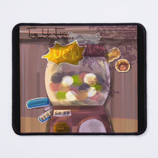 Item preview, Colorful Gachapon Machine | Original Illustration | Warm Afternoon Tones Creation designed and sold by Xieurabbit.