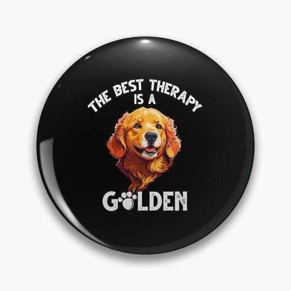 Item preview, The Best Therapy Is A Golden Retriever Dog Lovers designed and sold by Dressed For  Duty.
