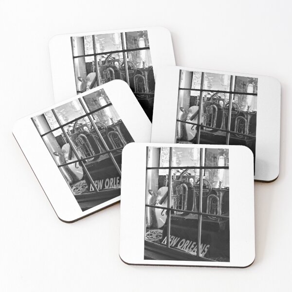 Item preview, New Orleans Storefront Window - Black and White Picture designed and sold by Monika Hamilton.