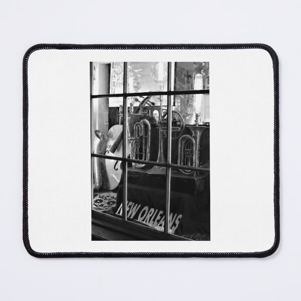 Item preview, New Orleans Storefront Window - Black and White Picture designed and sold by Monika Hamilton.