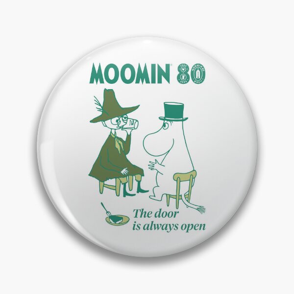 Item preview, Moomin 80th Anniversary Snufkin & Moominpappa Sitting designed and sold by MoominStore.