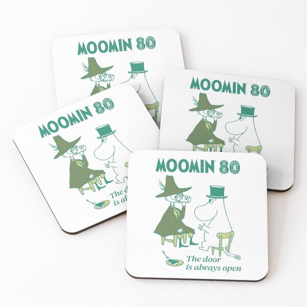Item preview, Moomin 80th Anniversary Snufkin & Moominpappa Sitting designed and sold by MoominStore.