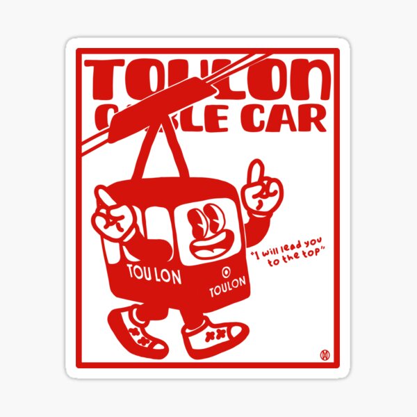 Item preview, Cable car Toulon Provence France designed and sold by petiteToulon.