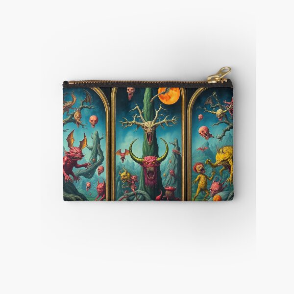 Item preview, The Descent into Hell a Hellscape classical painting Triptych designed and sold by Vintage Designs +.