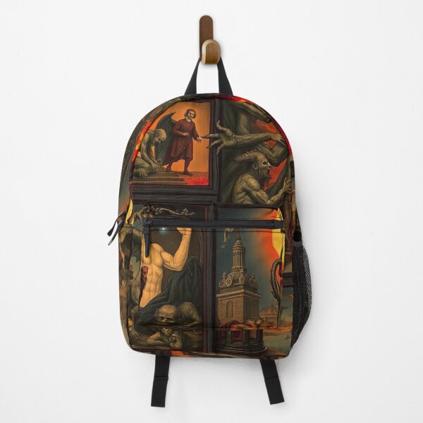 Item preview, The Denizen Demons of Hell a Hellscape classical painting designed and sold by Vintage Designs +.