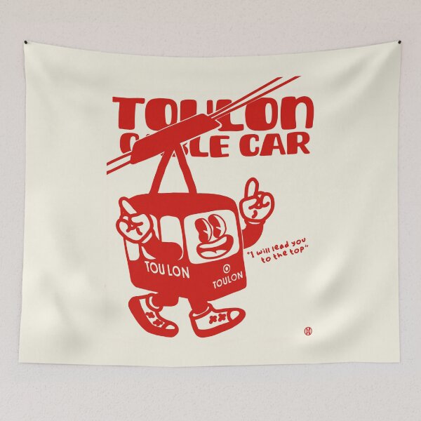 Item preview, Cable car Toulon Provence France designed and sold by petiteToulon.