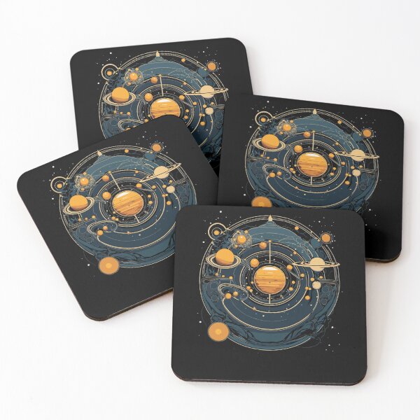 Item preview, Cool Art Nouveau Abstract Solar System Space Artist designed and sold by Dressed For  Duty.