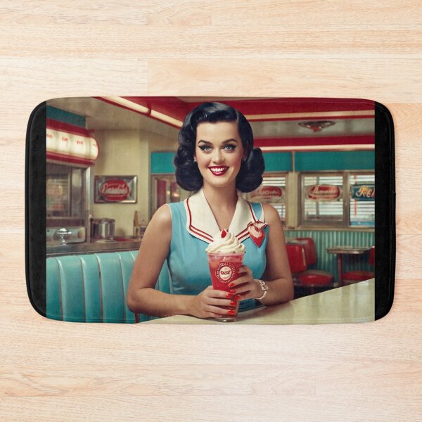 Item preview,  Beautiful server in an American Diner vintage pinup advertising style art designed and sold by Vintage Designs +.