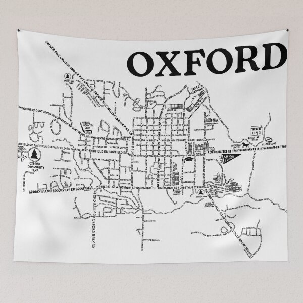 Item preview, Oxford Ohio Map  designed and sold by fiberandgloss.