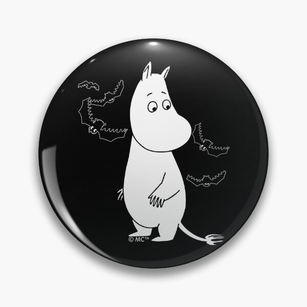 Item preview, Moomin Moomintroll Surrounded By Spooky Bats designed and sold by MoominStore.