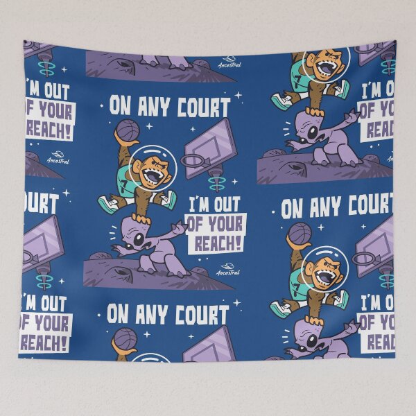 Item preview, A cartoon jumping space monkey for players who love to dunk designed and sold by Ancestral-Shop.
