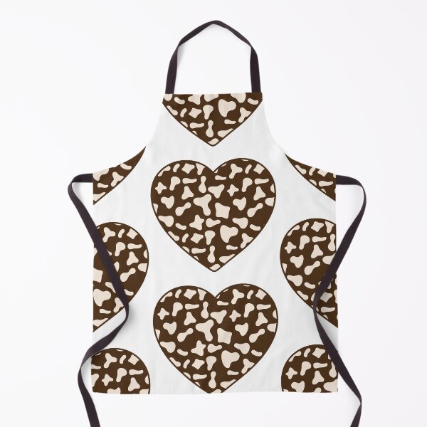 Item preview, Big Cream Cow Patches on Brown Cowhide | Continues Brown Cow Heart designed and sold by PatternPen.