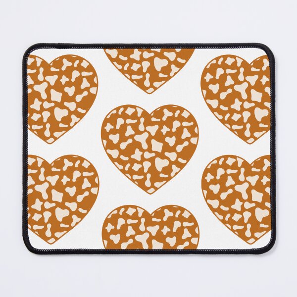 Item preview, Big Cream Cow Patches on Caramel Cowhide | Continues Caramel Cow Heart designed and sold by PatternPen.