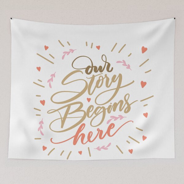 Item preview, our story begins here designed and sold by theflowergirl14.