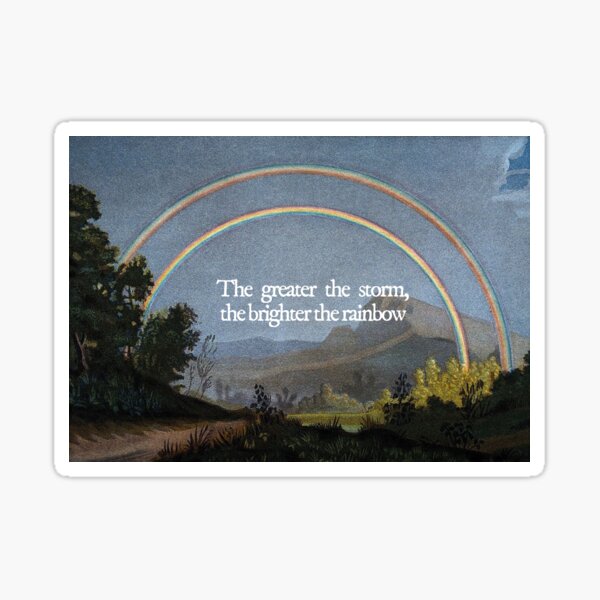 Rainbow Quote Sticker