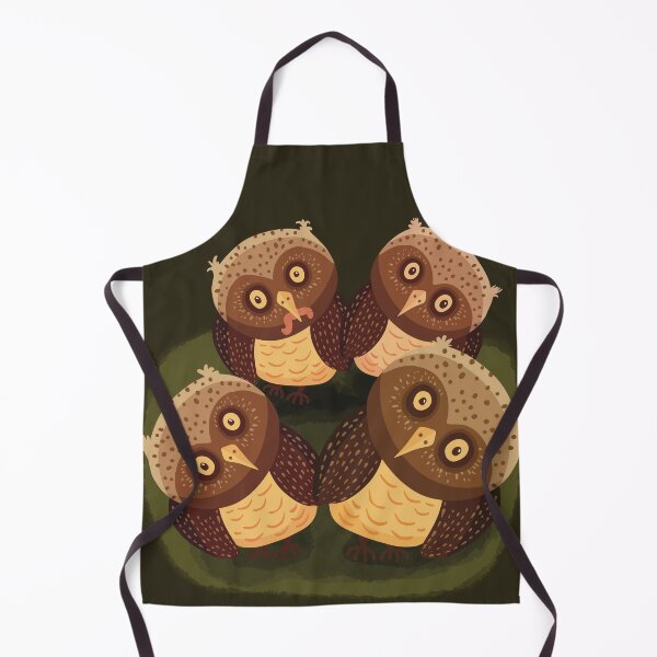 Item preview, Four cute owls surprised to see you designed and sold by marina63.