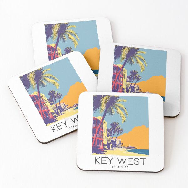 Item preview, A Pop Art Travel Print of Key West - Florida - US  designed and sold by StudioRedKoala.