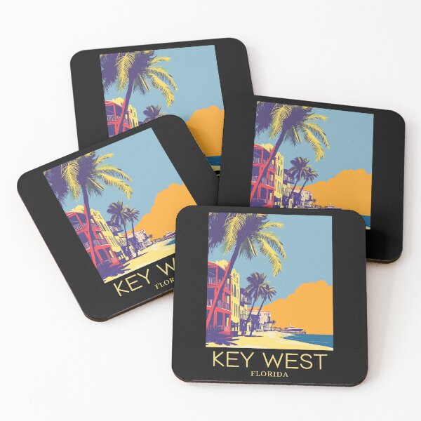 Item preview, A Pop Art Travel Print of Key West - Florida - US  designed and sold by StudioRedKoala.
