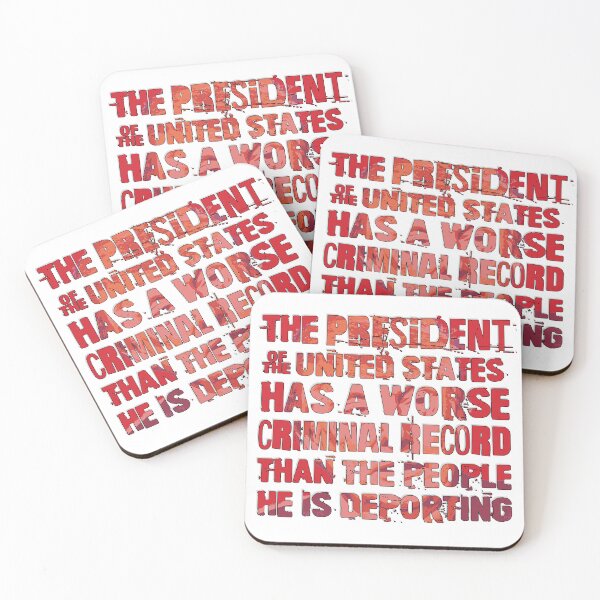 Item preview, The President of the United States has a worse criminal record designed and sold by Signs for Dark Times.