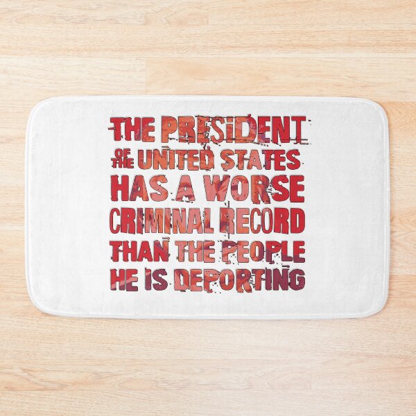 Item preview, The President of the United States has a worse criminal record designed and sold by Signs for Dark Times.