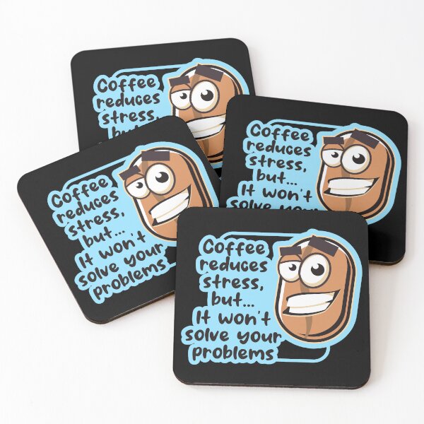 Item preview, Coffee Reduces Stress But It Won't Solve Your Problems 1 designed and sold by Vector-Artist.