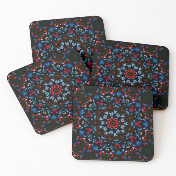 Item preview, Black colourful pattern  designed and sold by roshana3.