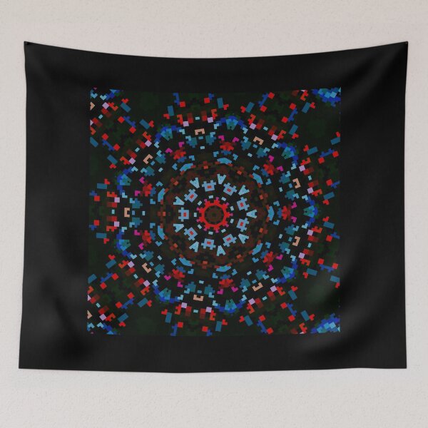 Item preview, Black colourful pattern  designed and sold by roshana3.