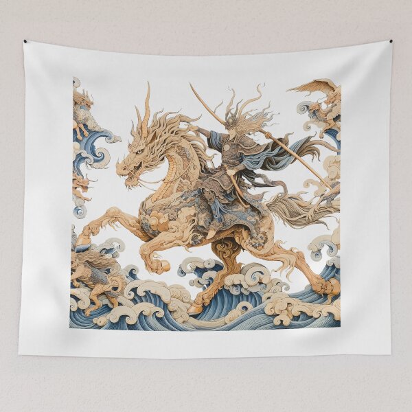 Item preview, Mythical Warrior on a Dragon designed and sold by houta.
