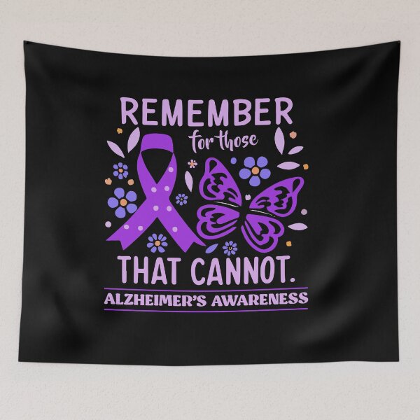 Item preview, Remember For Those That Cannot Alzheimer's Awareness Ribbon designed and sold by Dressed For  Duty.