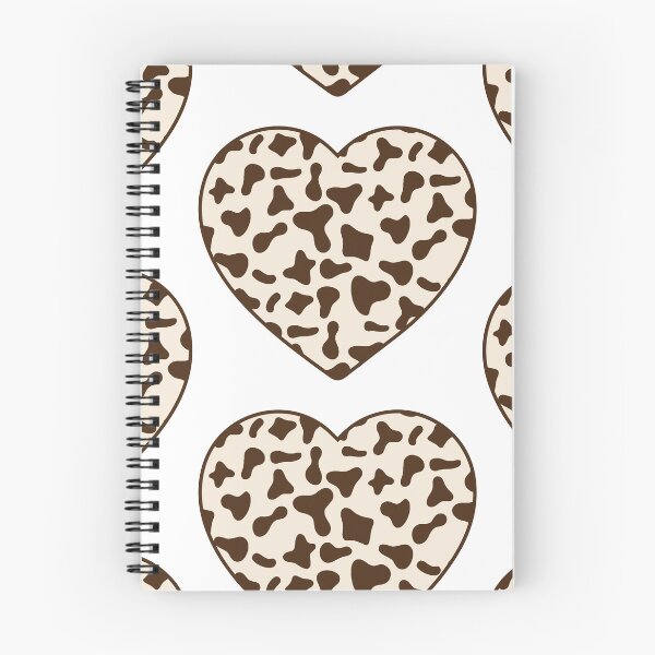 Item preview, Big Brown Cow Patches on Cream Cowhide | Continues Cream Cow Heart designed and sold by PatternPen.